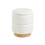 Edgar Storage Ottoman: White Boucle