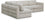 Canapé modulaire en lin texturé Beckham