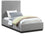 Lit simple en tissu texturé en lin Alfie