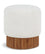 Pouf/tabouret en tissu boucle Veranda