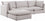 Sectionnel modulaire en lin Mackenzie