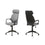 CHAISE DE BUREAU - MICROFIBRE GRIS / DOSSIER HAUT EXECUTIVE
