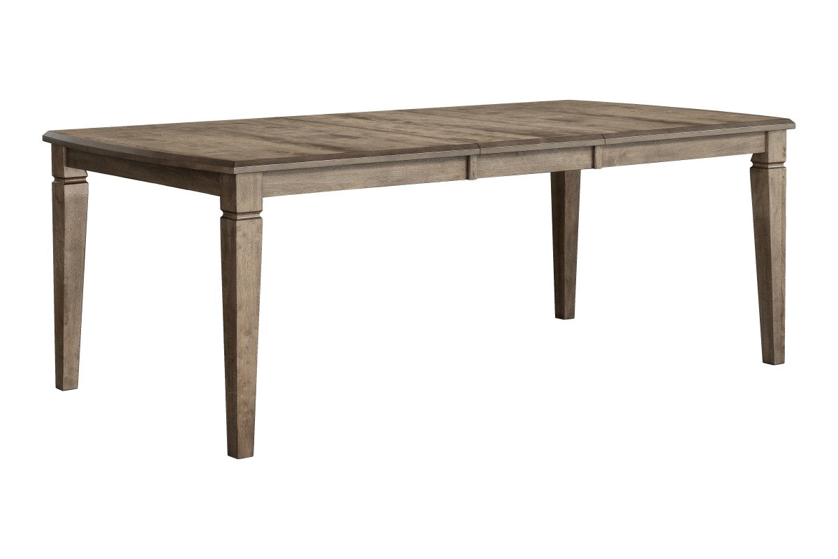 Ensemble à dîner Cosette Noyer | Table extensible en bois massif d'acacia