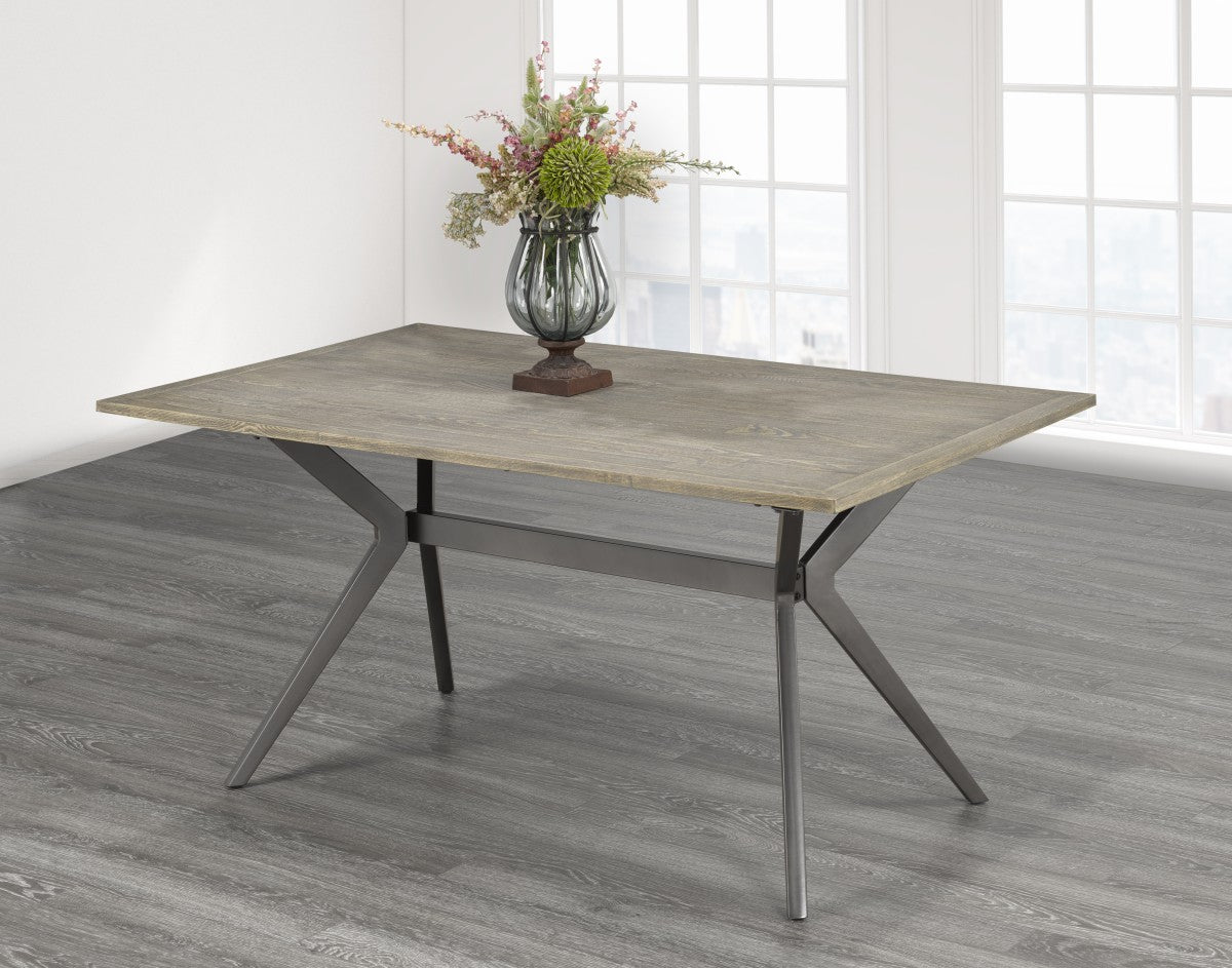 TABLE DE REPAS CELINE/PIETEMENT METAL ( Meuble Mtl )