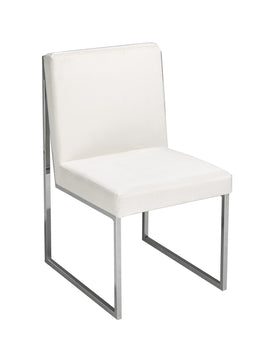 CHAISE DE SALLE À MANGER, JEU DE 2 - BLANCHE ( Meuble Mtl )