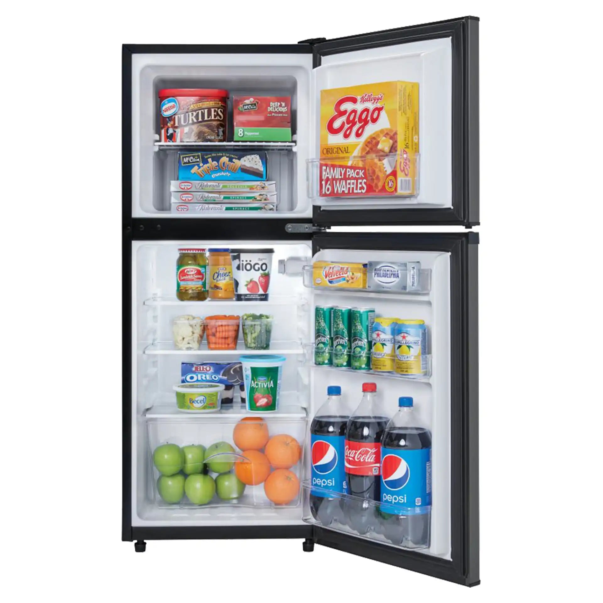 Réfrigérateur Danby 4,7 pi³ Congélateur Haut 19" Acier Noir