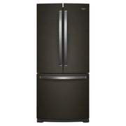 Réfrigérateur Whirlpool 30" 19,7 pi³ Portes Françaises Acier inoxydable noir résistant aux traces de doigts WRF560SMHV