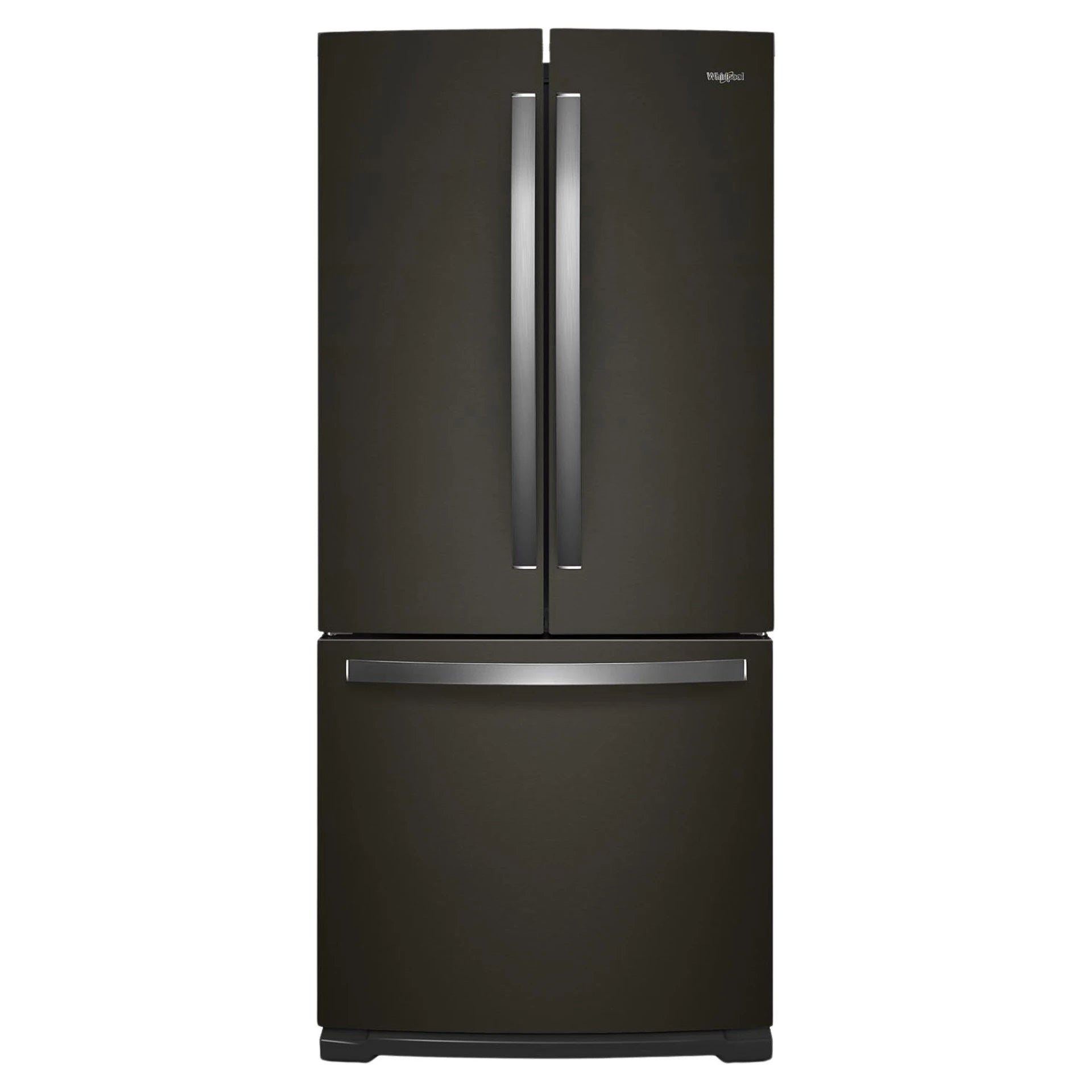 Réfrigérateur Whirlpool 30" 19,7 pi³ Portes Françaises Acier inoxydable noir résistant aux traces de doigts WRF560SMHV