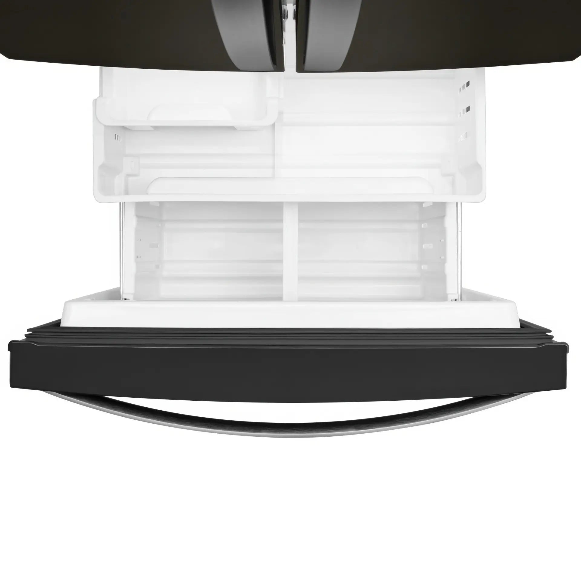 Réfrigérateur Whirlpool 30" 19,7 pi³ Portes Françaises Acier inoxydable noir résistant aux traces de doigts WRF560SMHV