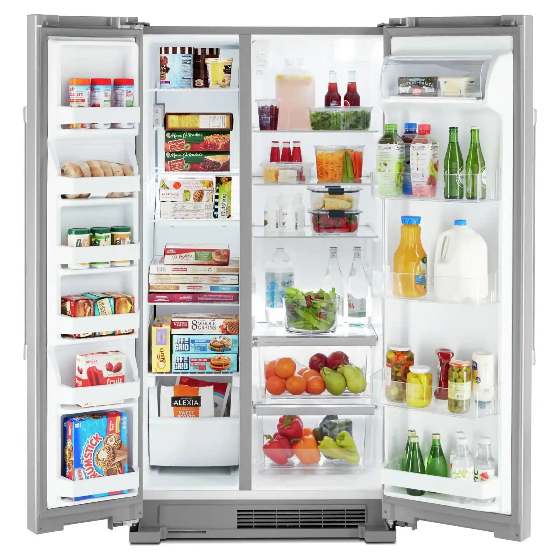 Réfrigérateur côte à côte Maytag 24,9 pi³ en acier inoxydable 36 po