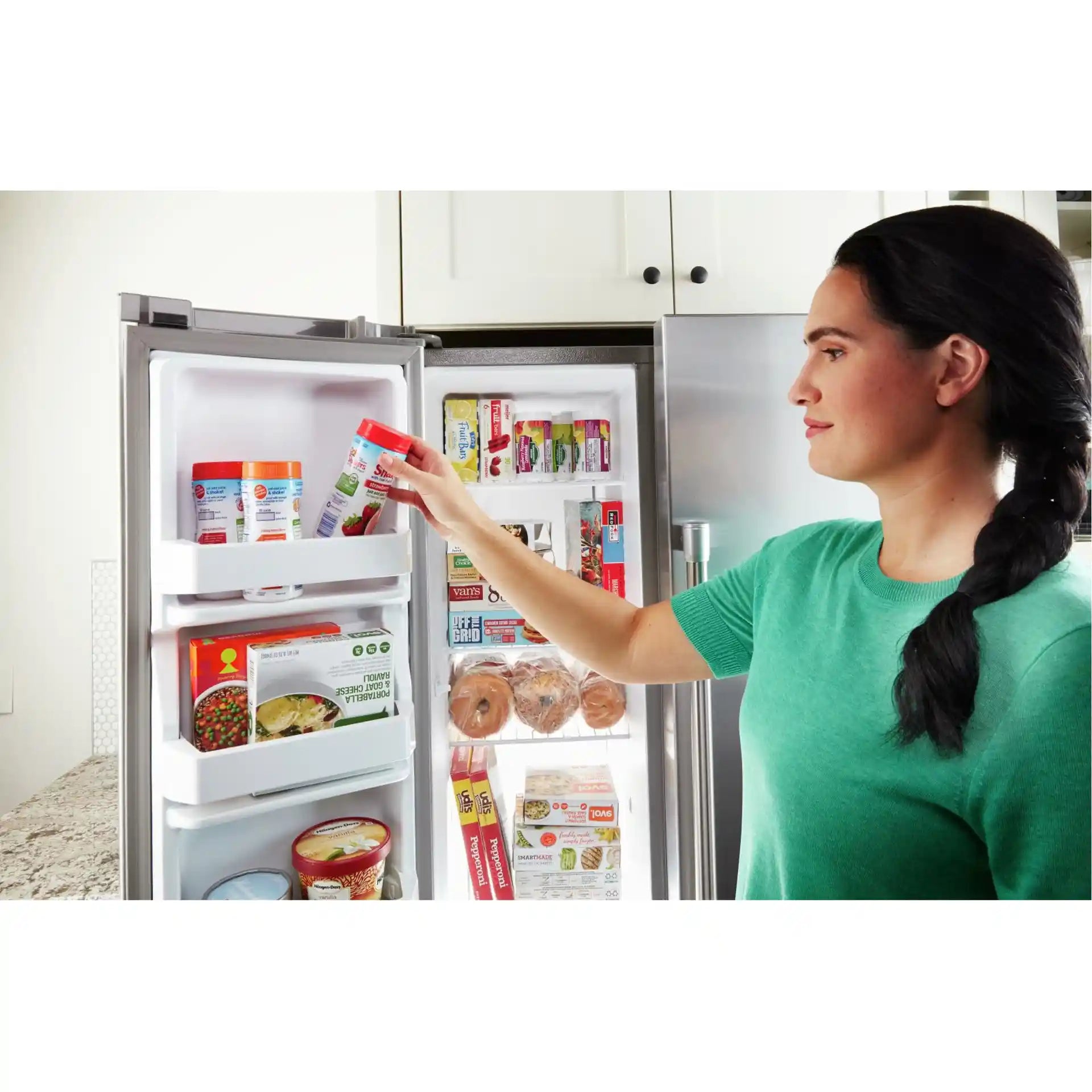 Réfrigérateur côte à côte Maytag 24,9 pi³ en acier inoxydable 36 po