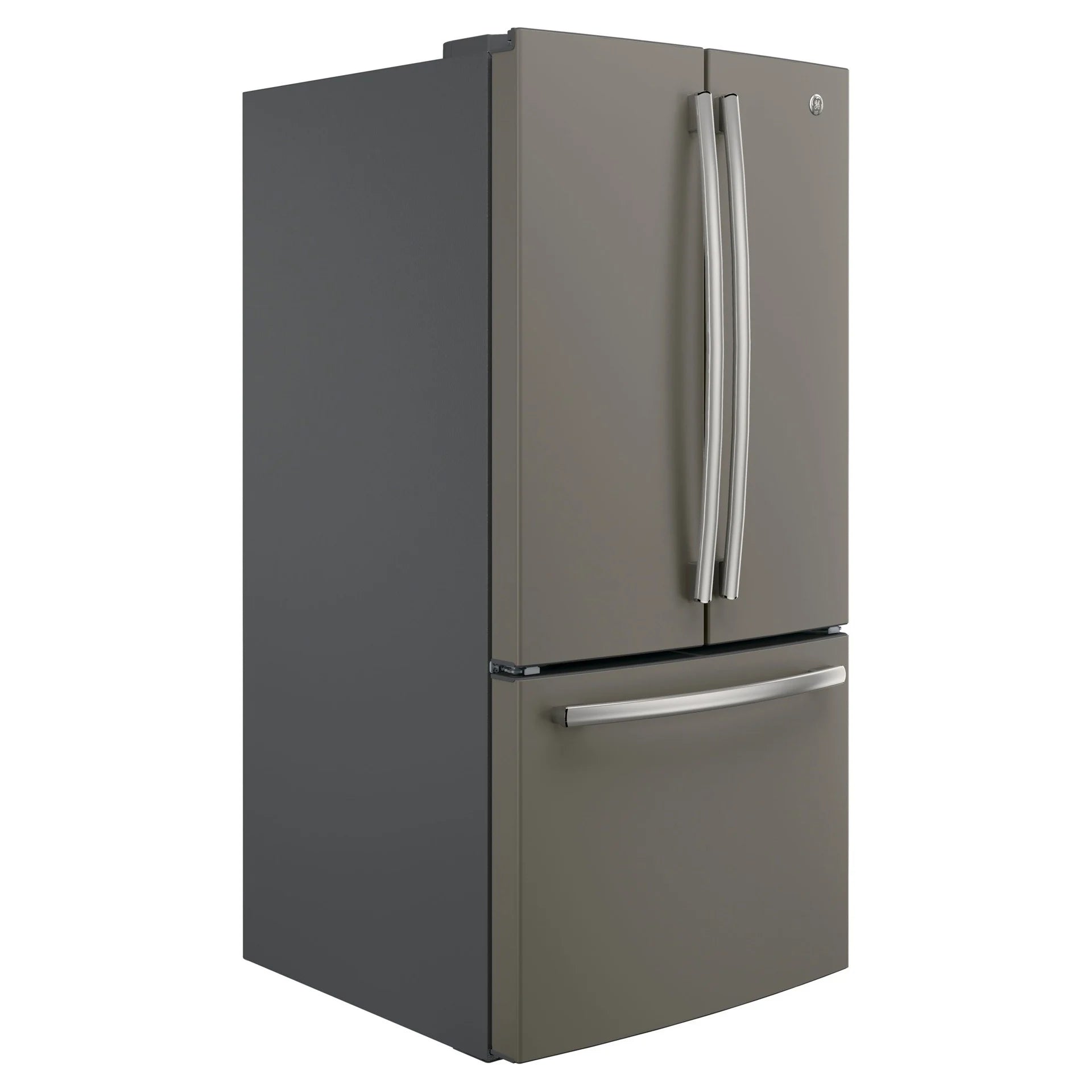 Réfrigérateur GE 33" 18,6 pi³ Portes Françaises Ardoise Profondeur Comptoir GWE19JMLES