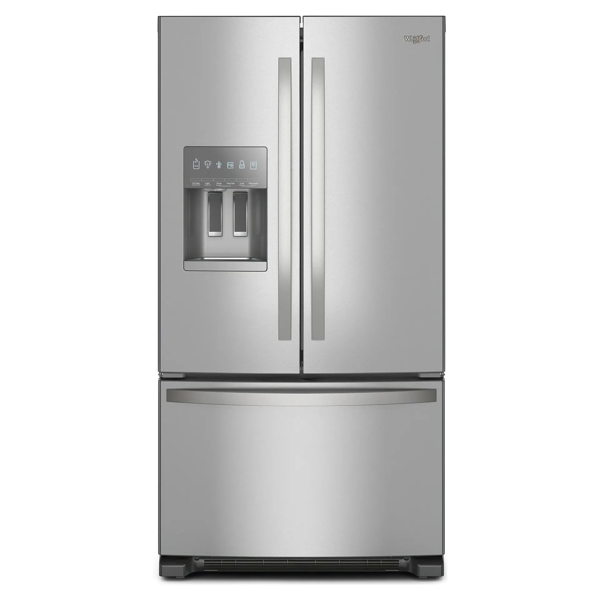 Whirlpool 36" 24.7 cu. ft. French Door Refrigerator Stainless Steel with Dispenser WRFF3436RZ
