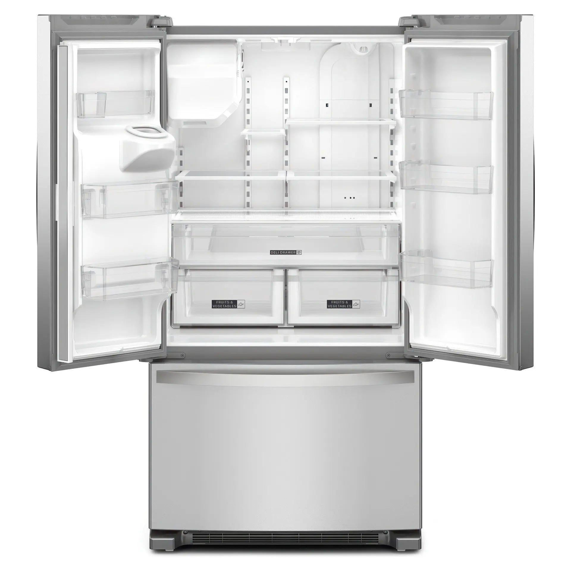 Whirlpool 36" 24.7 cu. ft. French Door Refrigerator Stainless Steel with Dispenser WRFF3436RZ