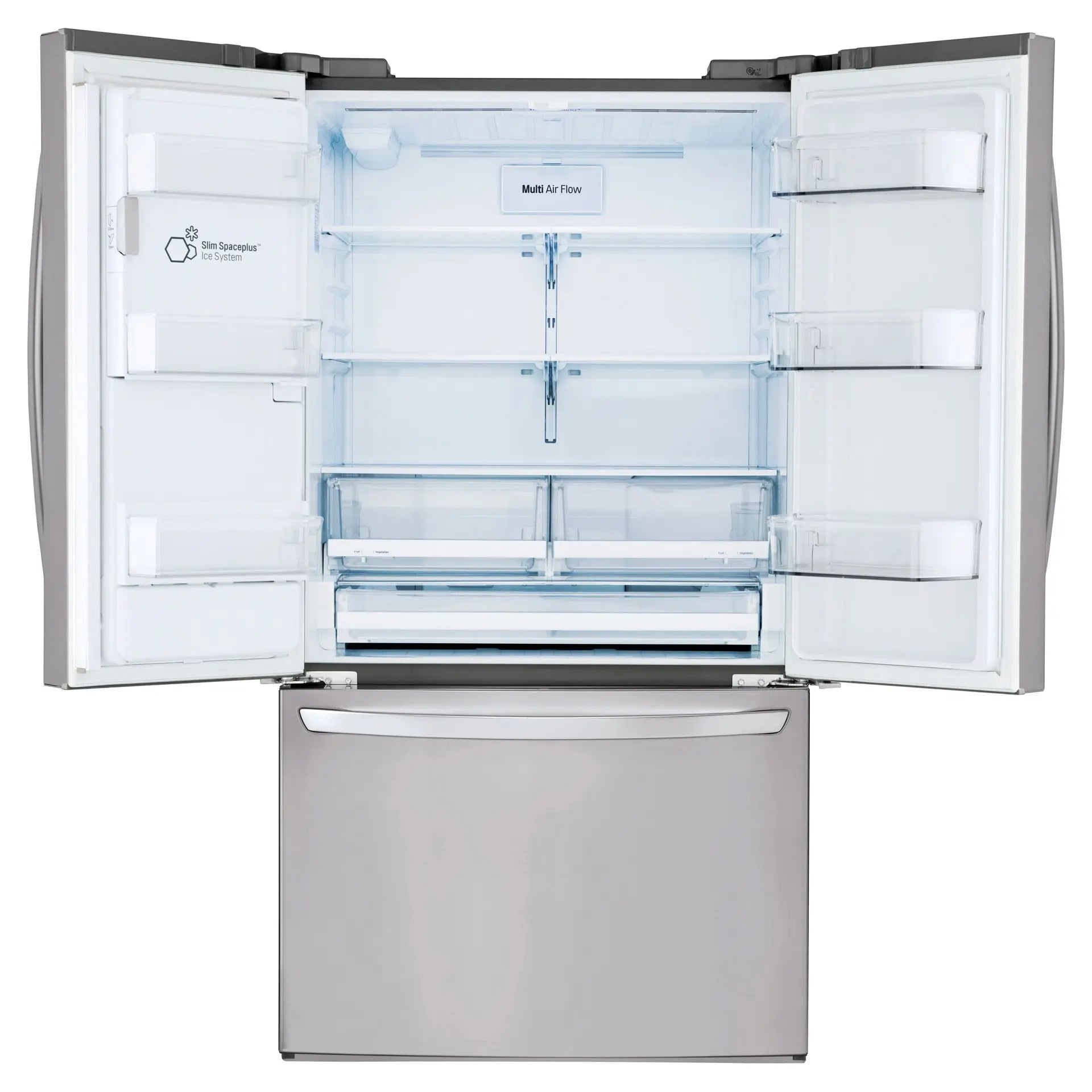 Réfrigérateur LG 36" 27,7 pi³ Portes Françaises Inox avec Craft Ice™ et Wi-Fi LHFS28XBS