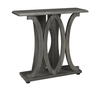 TABLE CONSOLE - GRIS ( Meuble Mtl )