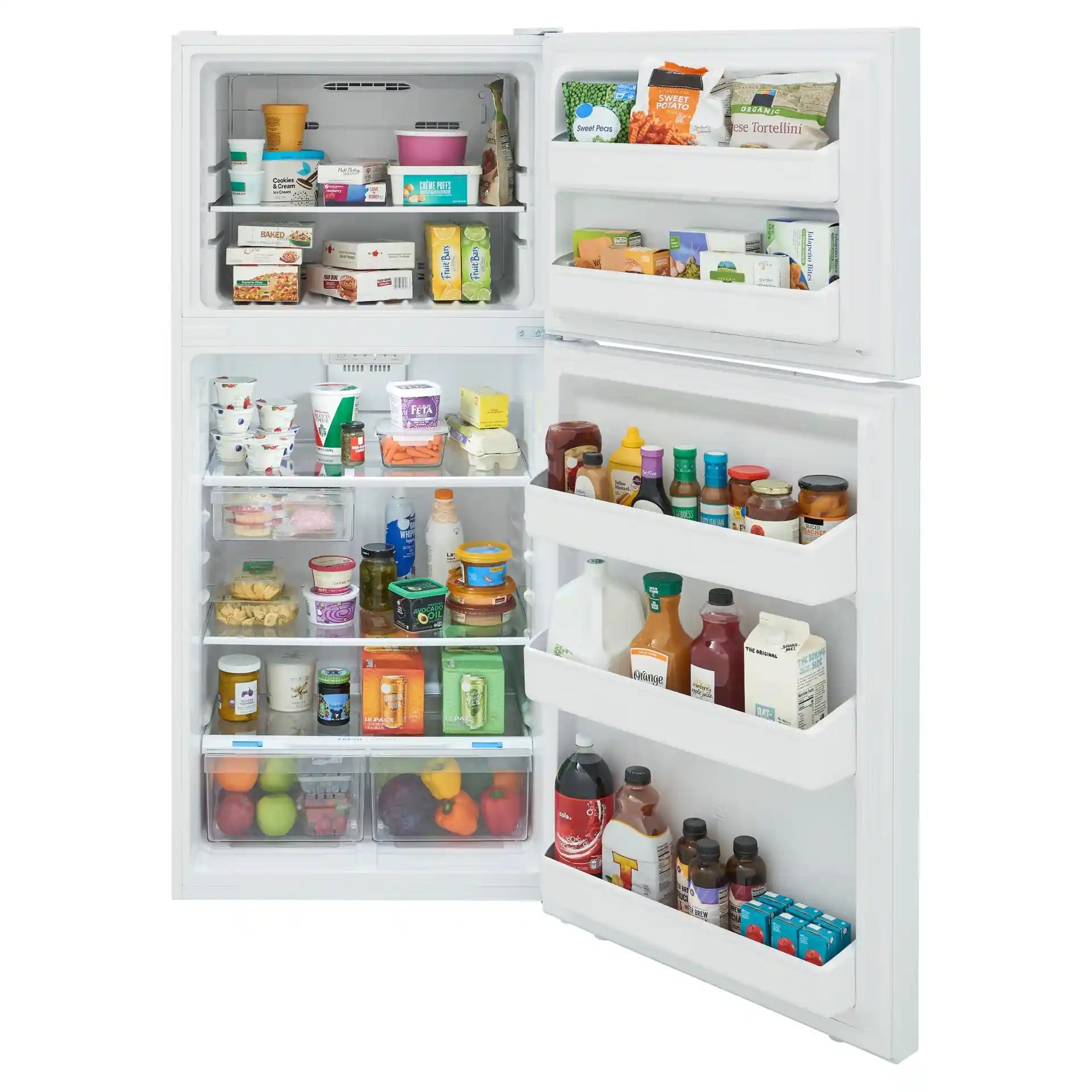 Frigidaire 30" 18,2 pi³ Réfrigérateur-congélateur en haut prêt pour le garage FRTE1835AW
