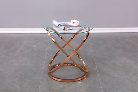 TABLE D'APPOINT - OR ROSE ( Meuble Mtl )