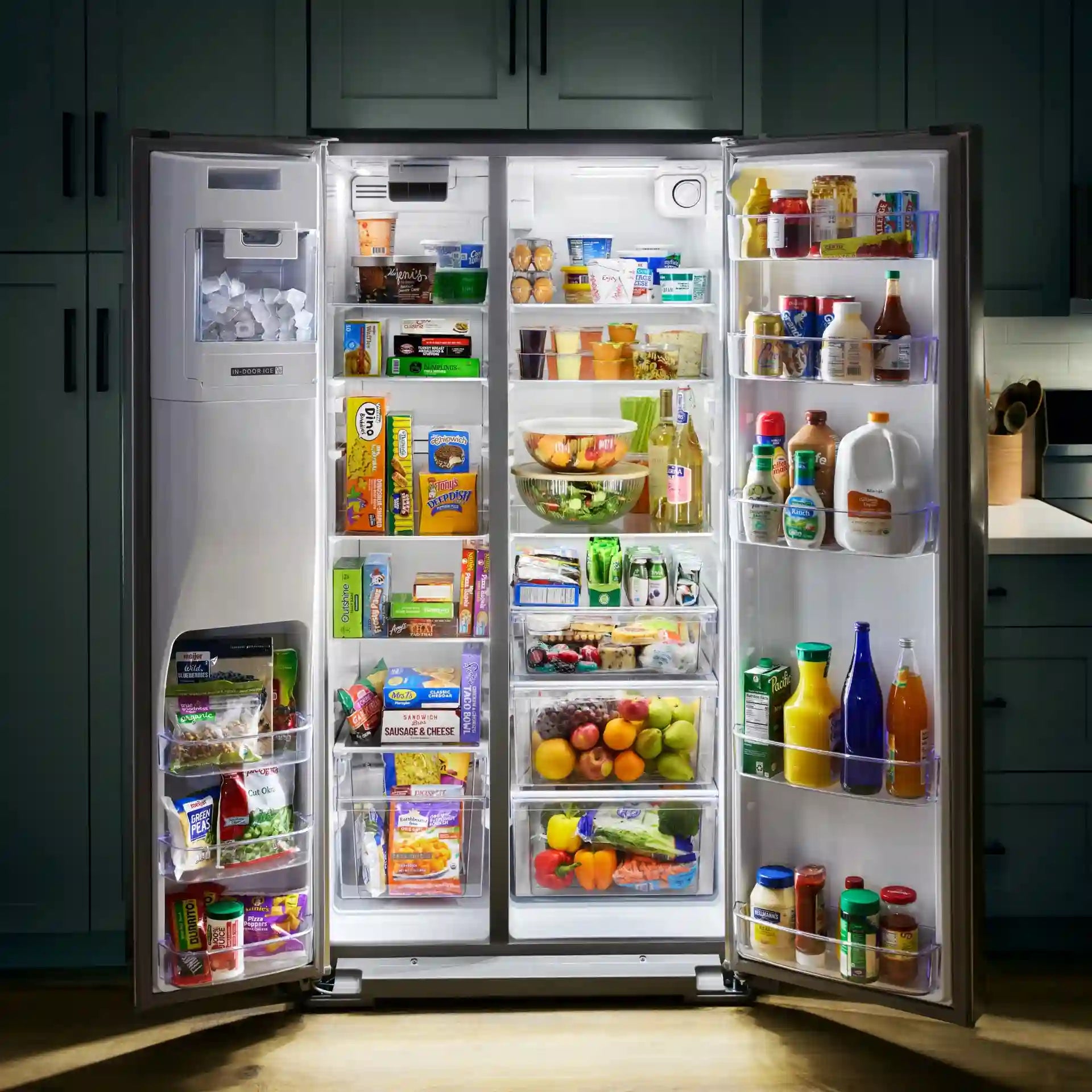 Whirlpool 36" 20.85 cu. ft. Black Stainless Steel Counter-Depth Side-by-Side Refrigerator
