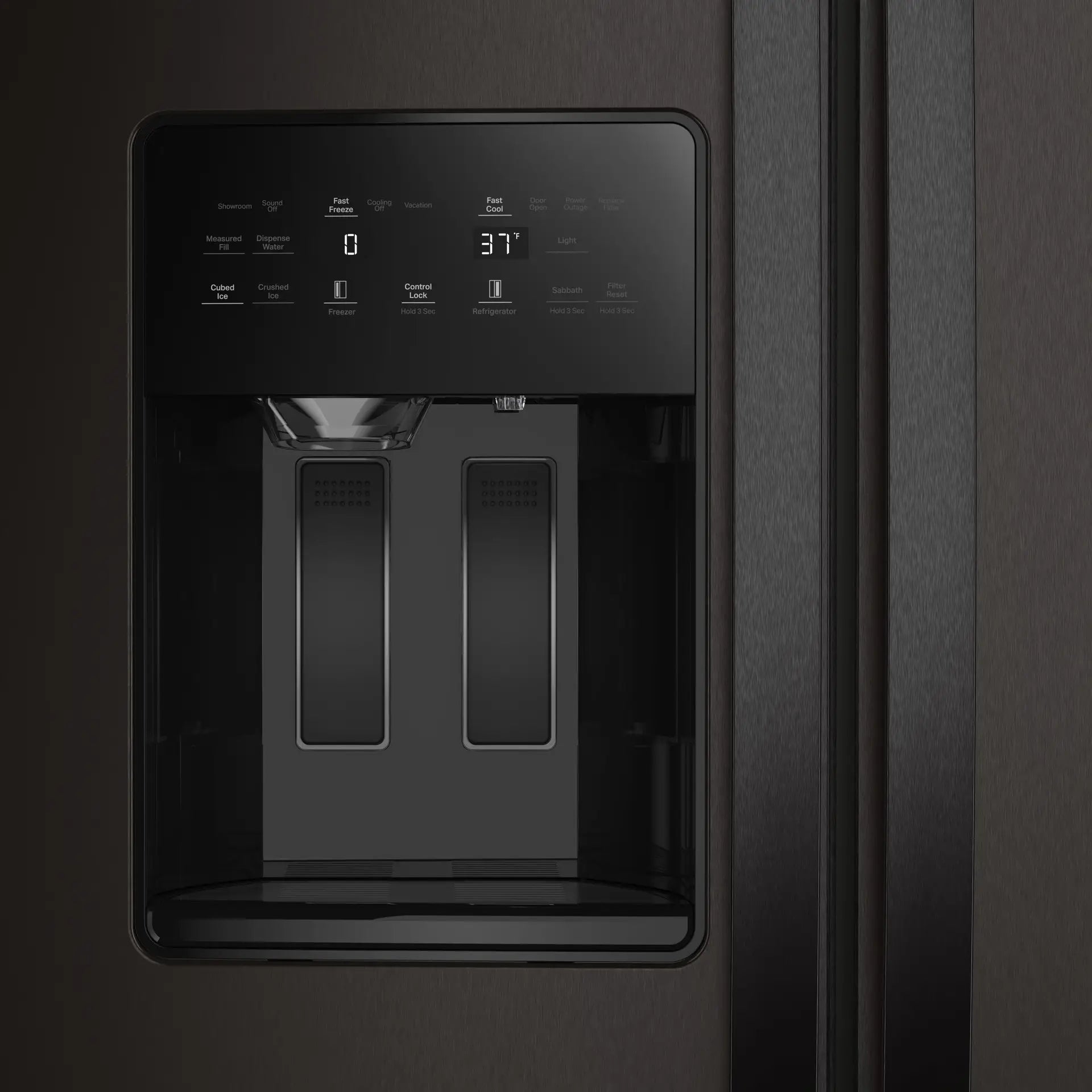 Whirlpool 36" 20.85 cu. ft. Black Stainless Steel Counter-Depth Side-by-Side Refrigerator