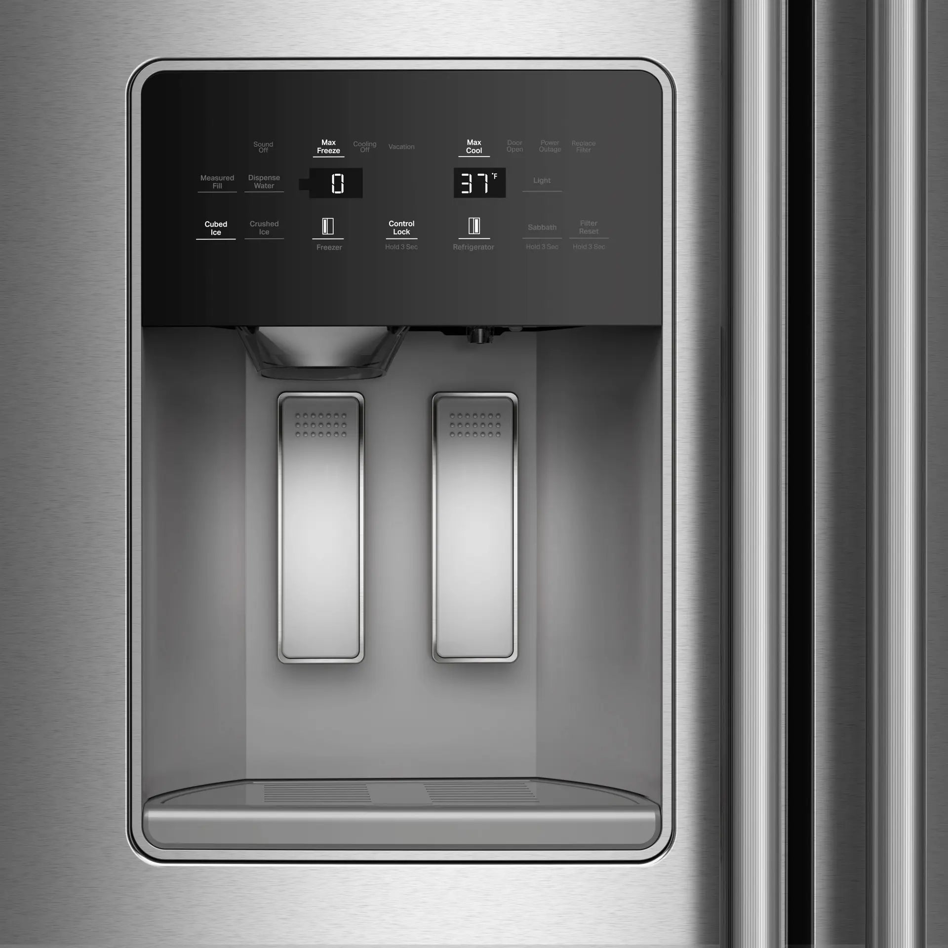 Réfrigérateur KitchenAid 28,7 pi³ Côte à Côte Inox 36 po