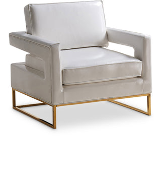 Fauteuil d'appoint en cuir végétalien Amelia