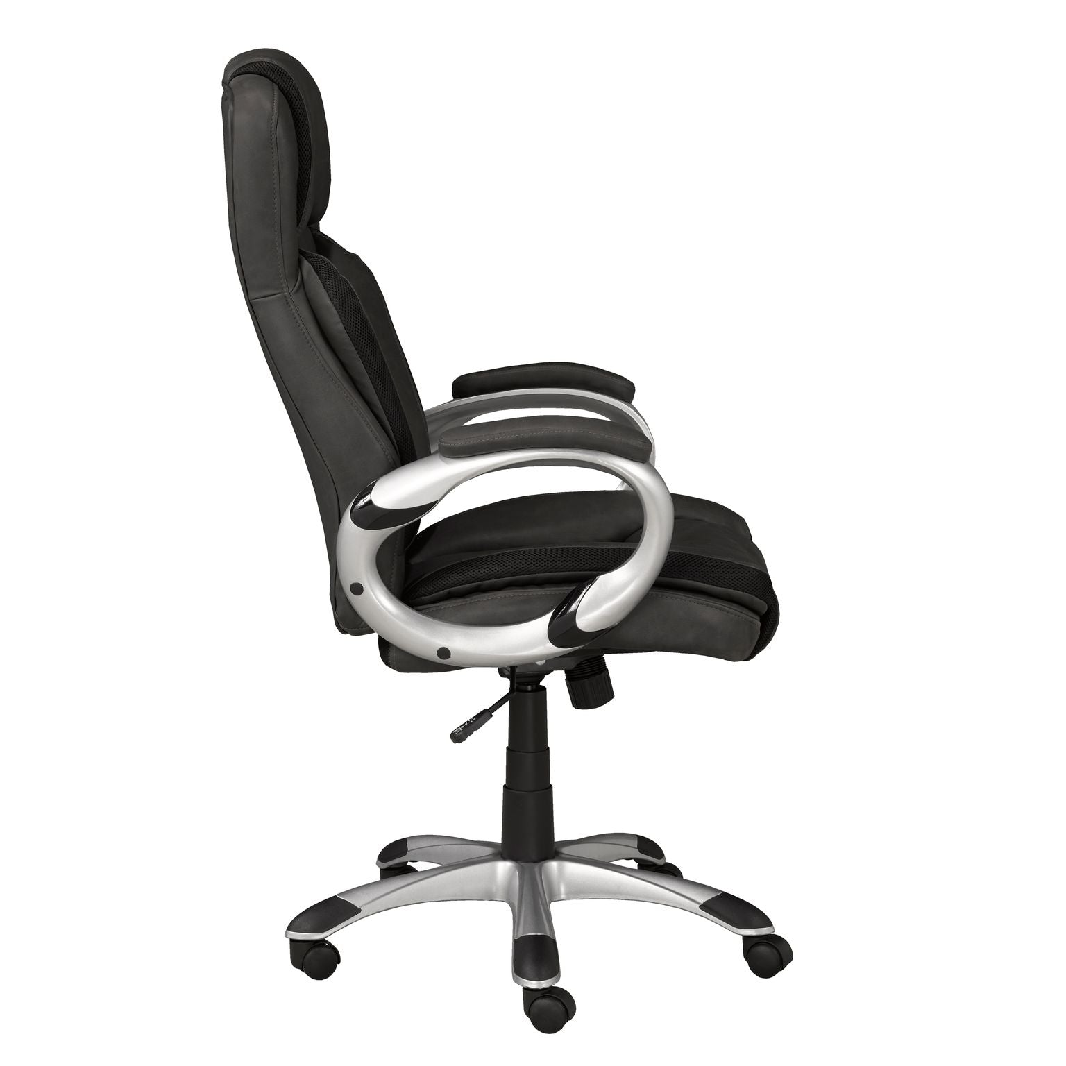 Chaise de bureau moderne grise | Support complet et inclinaison