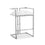 Tabouret de comptoir Coralie : similicuir blanc