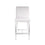 Chaise de comptoir Emiliano : similicuir blanc