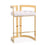 Chaise de comptoir Majestic Gold : similicuir blanc