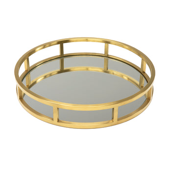 Plateau rond doré GY-1244G