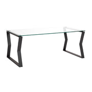 Table basse en métal noir Noa