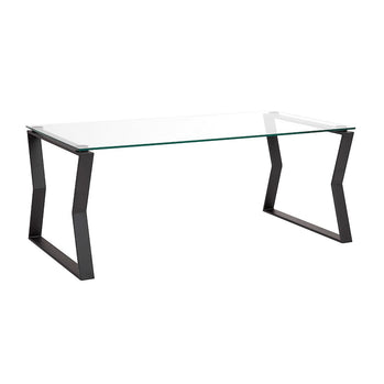 Table basse en métal noir Noa