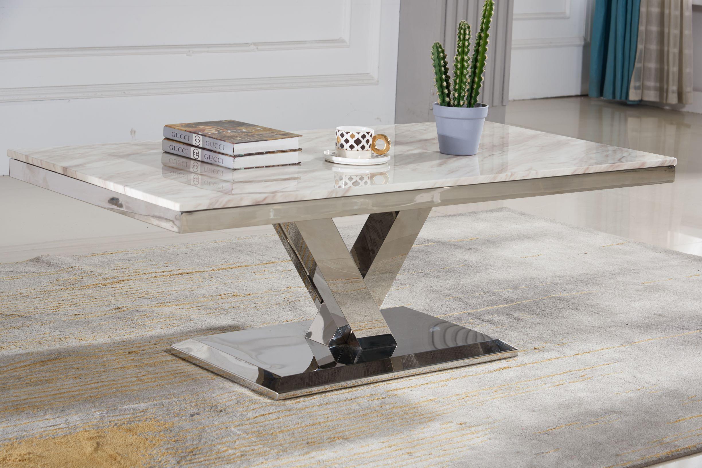 Table Basse en Marbre Maya - Élégance et Raffinement pour Votre Salon
