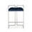 Tabouret de comptoir Coralie : velours bleu