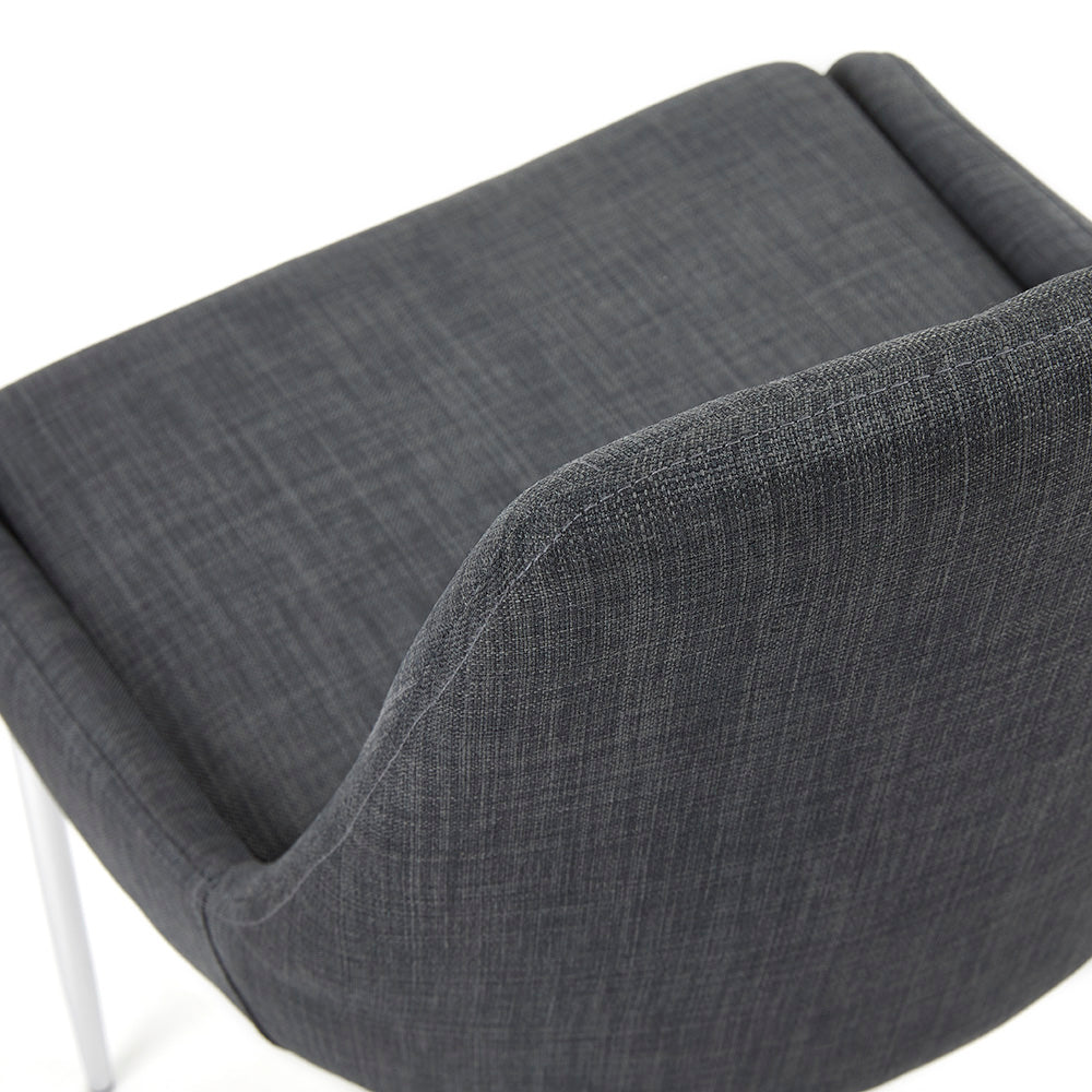 Chaise de salle à manger Moira : Lin gris