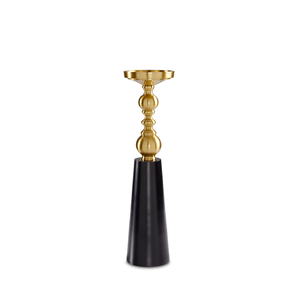 Bougeoirs pilier en bobine Emilia - Lot de 2