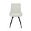 Chaise pivotante Nona : similicuir blanc