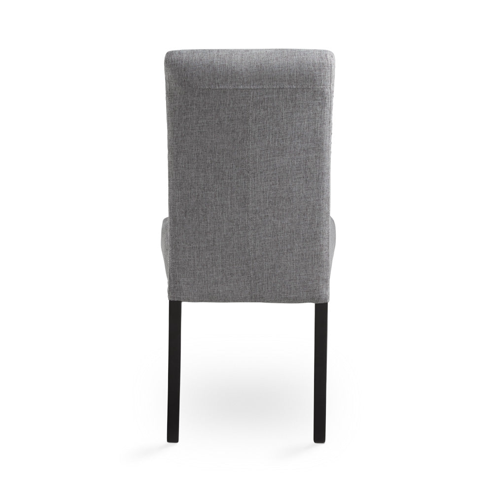 Chaise de salle à manger Scarpa : tissu ardoise