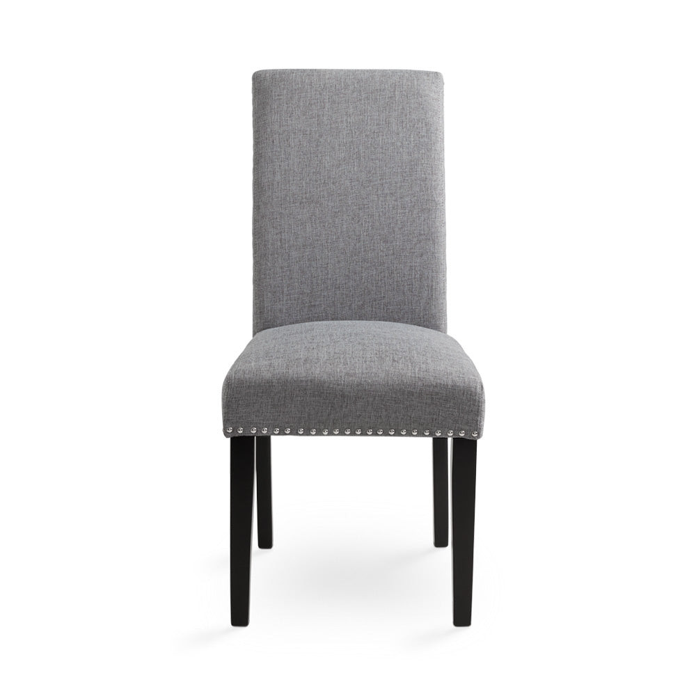 Chaise de salle à manger Scarpa : tissu ardoise