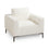 Fauteuil d'appoint Franco : Boucle blanche