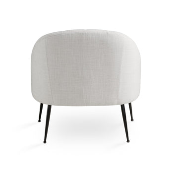 Fauteuil d'appoint Cora : lin gris