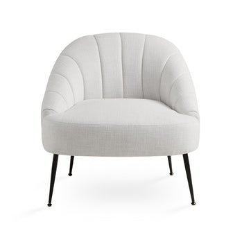 Fauteuil d'appoint Cora : lin gris