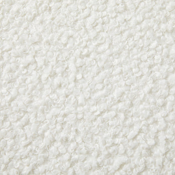 Edgar Storage Ottoman: White Boucle