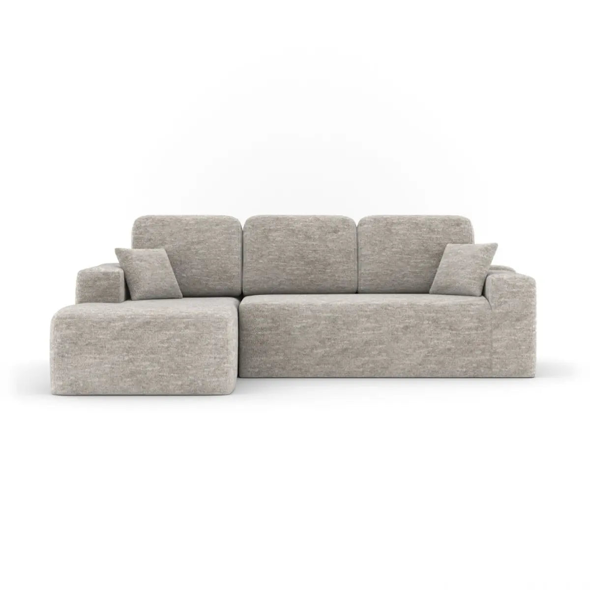 Sectionnel Isabel avec Chaise Longue | Beige et mousse 60D