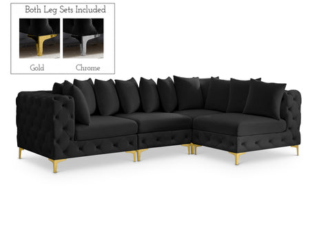 Sectionnel modulaire en velours Tremblay