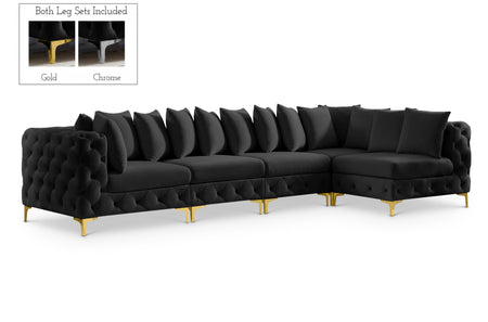 Sectionnel modulaire en velours Tremblay