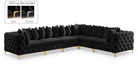 Sectionnel modulaire en velours Tremblay