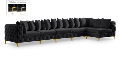 Sectionnel modulaire en velours Tremblay