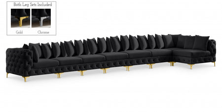 Sectionnel modulaire en velours Tremblay